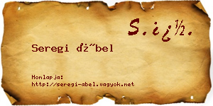 Seregi Ábel névjegykártya
